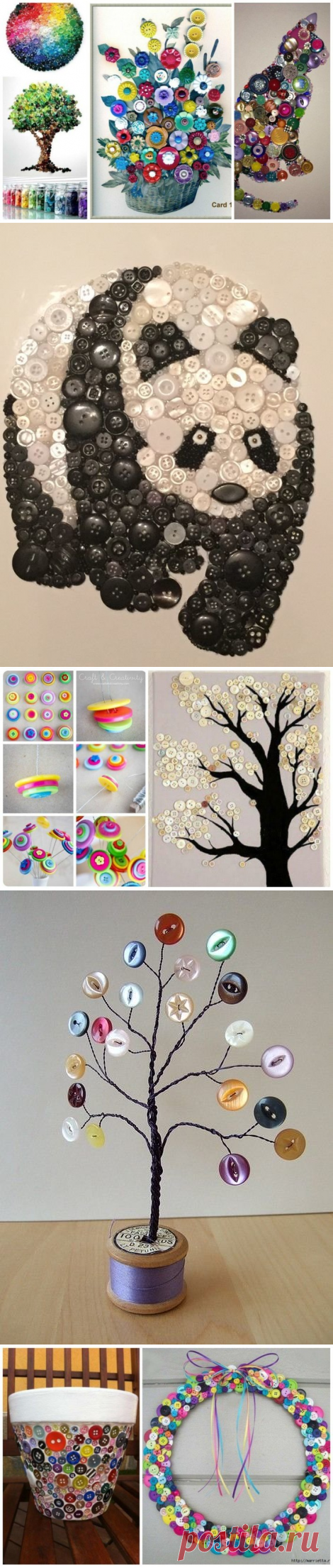 Вторая жизнь пуговиц: 25 потрясающих идей