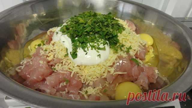 Куриные оладьи с сыром