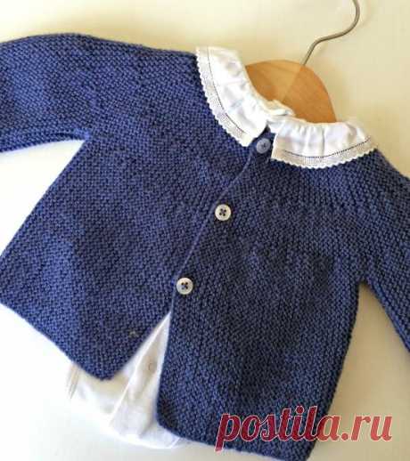 Malha a Malha | Handmade Life: esquema casaco bebé #1 | baby vest pattern #1