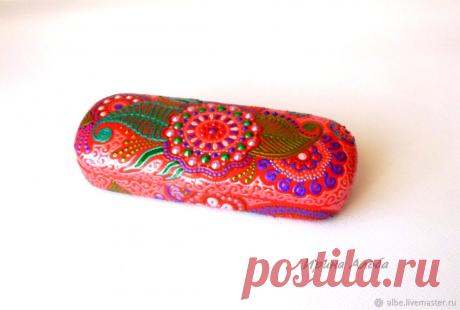 Футляр для очков розовый – купить в интернет-магазине на Ярмарке Мастеров