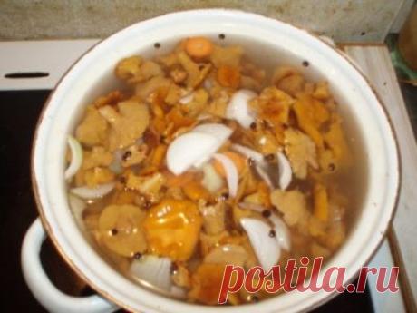 Рецепт - Маринованные лисички