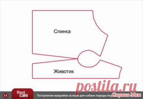 Построение индивидуальной выкройки для собаки (вариант № 2) - Гардероб для наших любимых питомцев (собак, кошек)