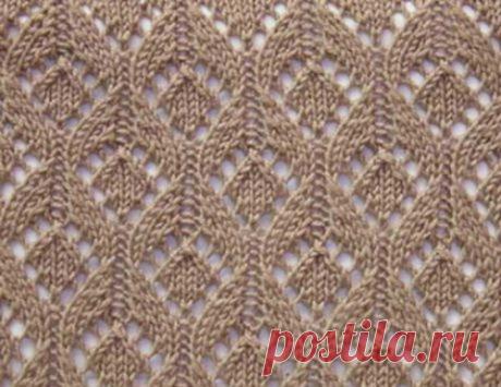 Схемы красивых узоров спицами