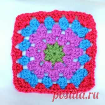 Квадратный мотив крючком Прекрасный МК