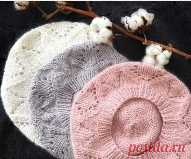 Красивый нежный берет. Пряжа ангора Angora Bubbl ⠀ Вяжем берет в два сложения,... | Интересный контент в группе КлубОК