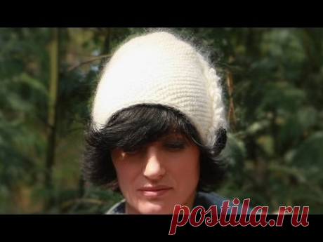 Вязаная шапка спицами ДИАГОНАЛЬ 👌 Интересная вязаная шапка спицами. Вязаные шапки спицами