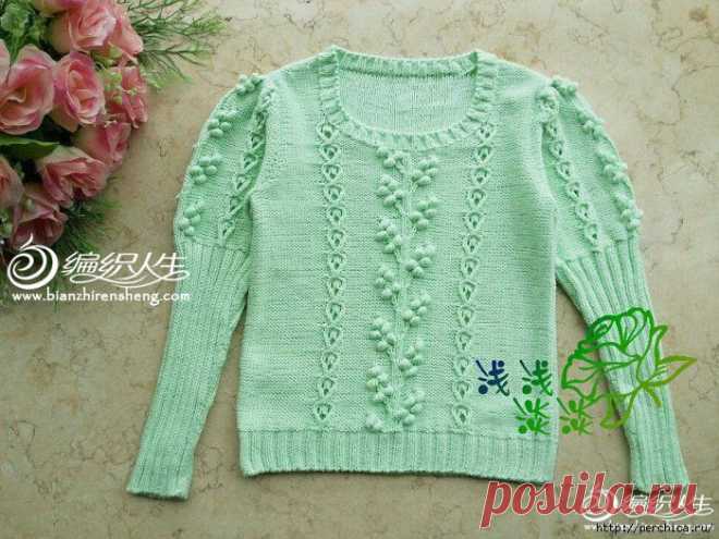 Кофточка для девочки спицами