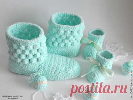 Вяжем уютные домашние сапожки — Сделай сам, идеи для творчества - DIY Ideas