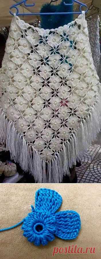 Цветочная шаль