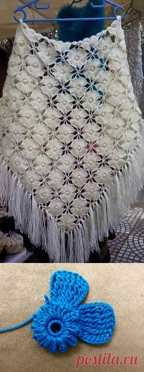 Цветочная шаль