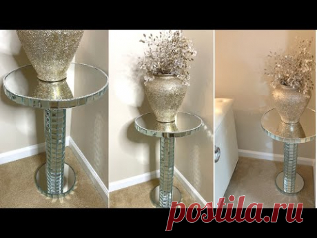 New Glam Room Decorating Idea|| All Mirrored Side Table|| Easy & Affordable DIY