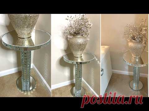 New Glam Room Decorating Idea|| All Mirrored Side Table|| Easy & Affordable DIY