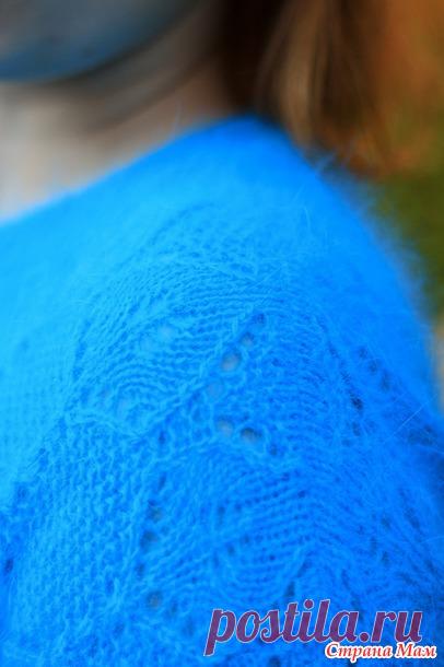 Ажурная кофточка из ангоры - Вязание - Страна Мам