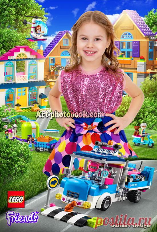 Коллаж Лего Подружки