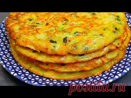 Лепешки с капустой ПО ЛЕНИВОМУ! Всё очень просто, руками теста даже не касаюсь!