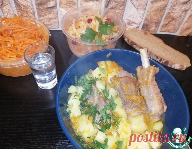 Свиные ребрышки с тушеным картофелем – кулинарный рецепт