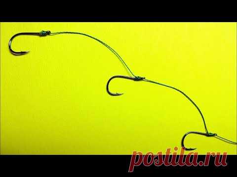 Как привязать крючок к леске без узла no knot | безузловой узел для рыбалки NoKnot | рыболовные узлы - YouTube