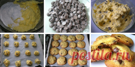 Печенье с шоколадными каплями: Воздушное и нежное!