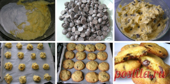 Печенье с шоколадными каплями: Воздушное и нежное!