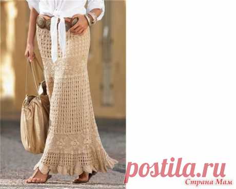 Шикарная длинная юбка крючком. Присоединяйтесь! - Вяжем вместе он-лайн - Страна Мам