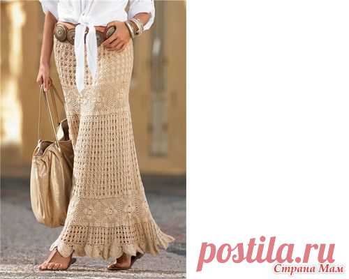 Шикарная длинная юбка крючком. Присоединяйтесь! - Вяжем вместе он-лайн - Страна Мам