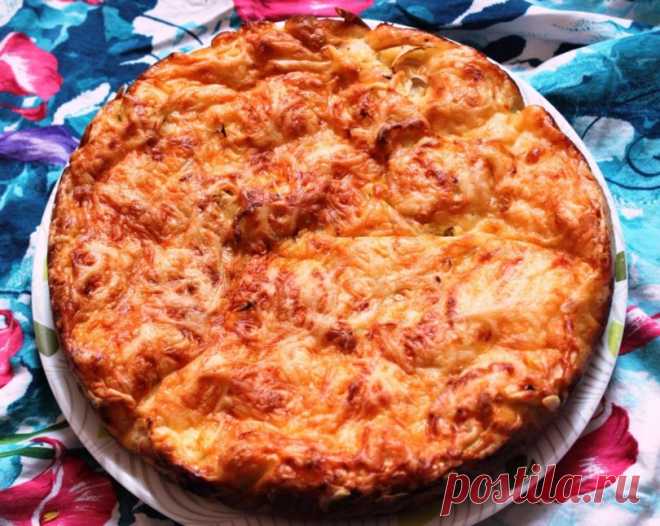 ОБАЛДЕННЫЙ КУРИНЫЙ ПИРОГ — Золотые рецепты