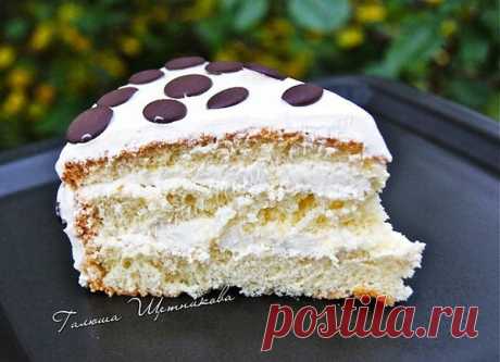 Вкусный нежный бисквитный торт "Елизавета" Очень вкусный и легко готовится!