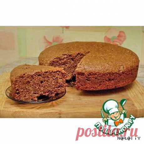 Постный шоколадно-вишневый пирог - кулинарный рецепт