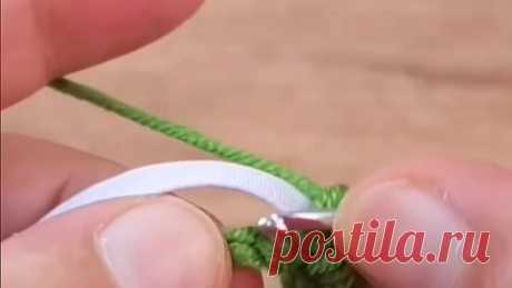 Резинка для волос крючком
