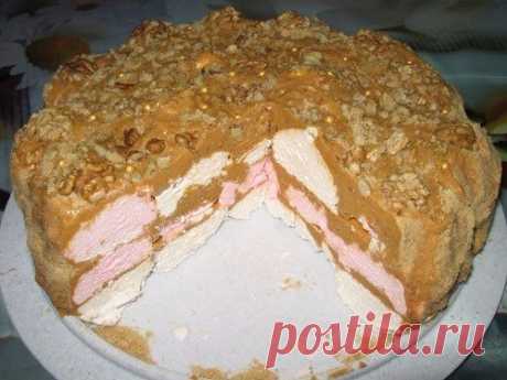 Простой зефирный торт (без выпечки)