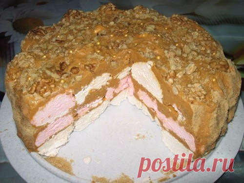 Простой зефирный торт (без выпечки)