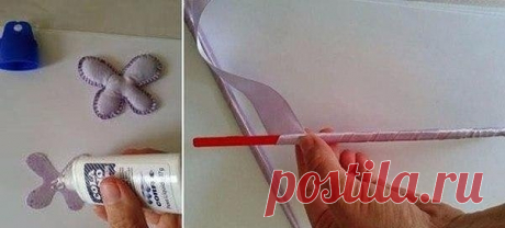 Подхват для штор из CD диска. Мастер-класс.