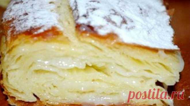 Слоеный пирог с кремовой начинкой - вкусные рецепты для всей семьи - Выпечка | Люблю готовить