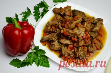Говяжья печень с луком и морковью в мультиварке — Sloosh – кулинарные рецепты