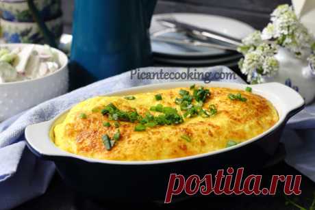 Пухкий печений омлет з сиром | Picantecooking