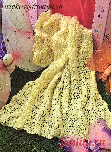 детский плед крючком | Вязание крючком