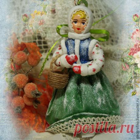 Ватная игрушка "Танцующая девочка"