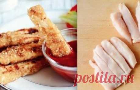 Каждая палочка по вкусу — это нечто! Ингредиенты: 500 г куриного филе...