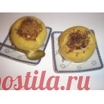 Фаршированные яблоки Кулинарный рецепт