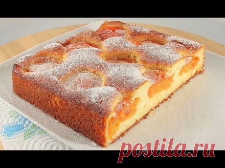 Абрикосовый Пирог * Потрясающе Вкусный * Очень Легкий Рецепт