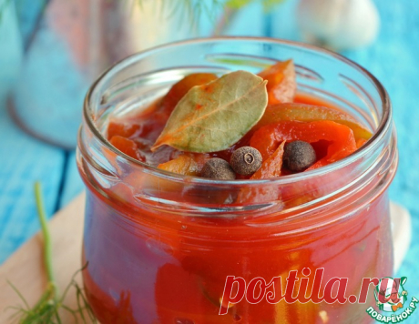 Лечо с томатной пастой - ничего лишнего, только вкус перца!