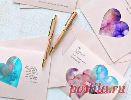 Валентинка своими руками — 5 простых идей | Креаликум