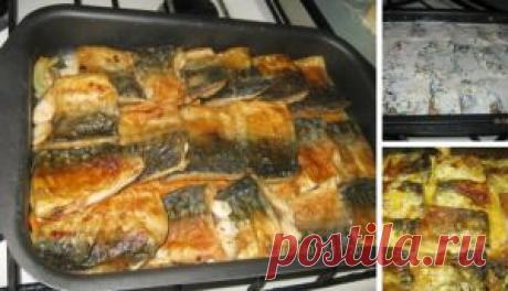 Скумбрия в духовке - Как я приготовила