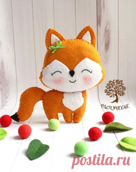 Шьем лисицу из фетра!