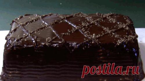 Шоколадный торт Медовик без выпечки