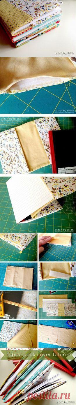 Текстильная обложка для блокнота своими руками