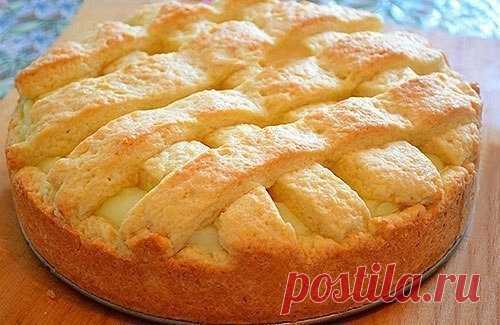 Вкуснейший яблочный пирог с нежнейшим заварным кремом