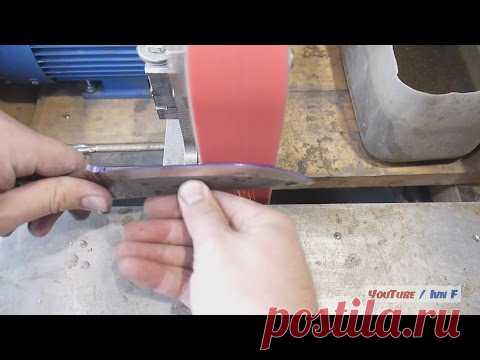Нюансы ножеделания: изготовление спусков. How to grind a blade. M390 Steel