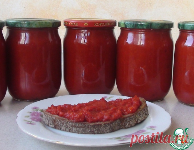 Паста из болгарского перца – кулинарный рецепт