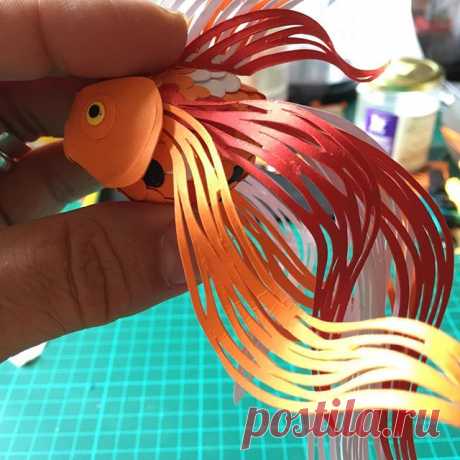 Blind koy #paper #paperaddict  #paperart  #papercrafting  #paperdesign  #paperdecor  #paperlove  #paperlovers #papersculpture  #papergoods
